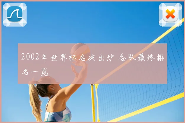 2002年世界杯名次出炉 各队最终排名一览